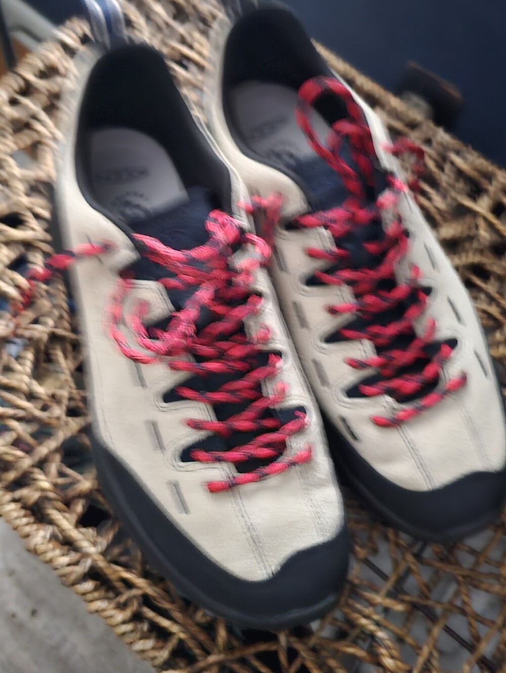 KEEN Beige Suede Sneakers with Red Laces - Picture 8 of 8